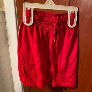 Boys red shorts